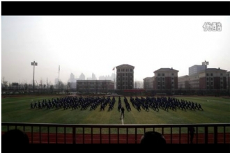 马陵中学第五十届运动会开幕式武术表演